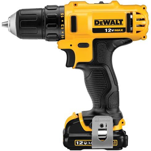 Drill screwdriver with battery