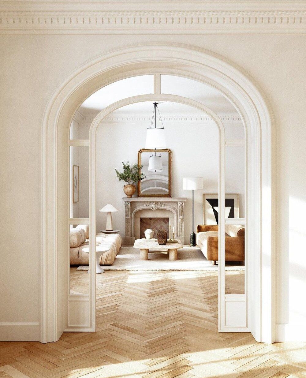 arched doorway interior