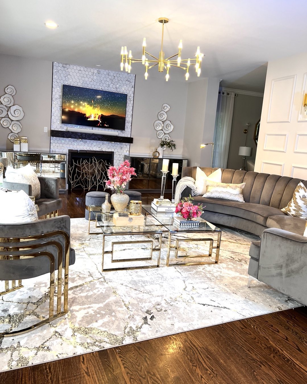 Glam Living Room Ideas