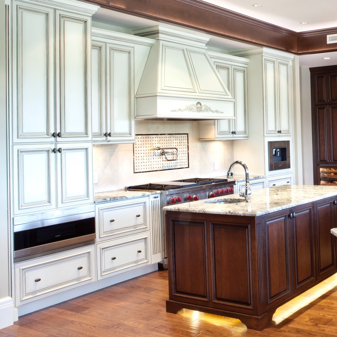 mahogany kitchen cabinets