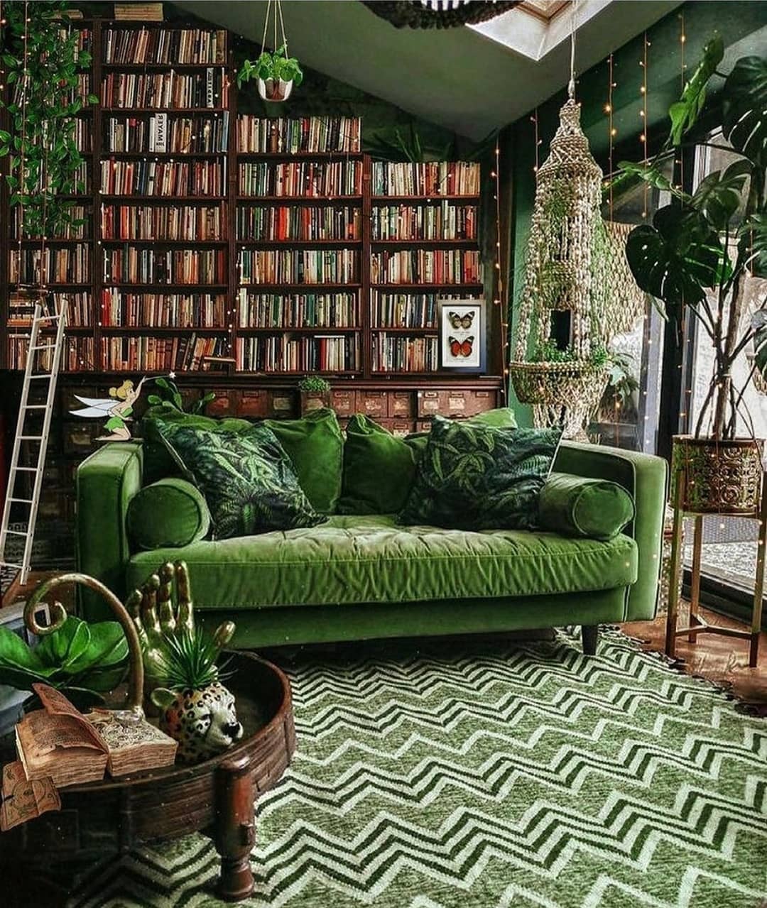 velvet green couch