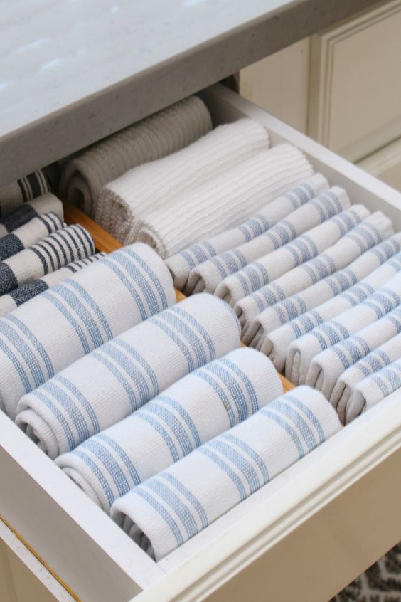 How To Fold Kitchen Towels