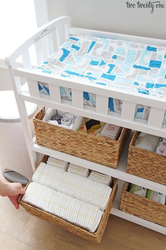 How To Organize Diapers In Nursery