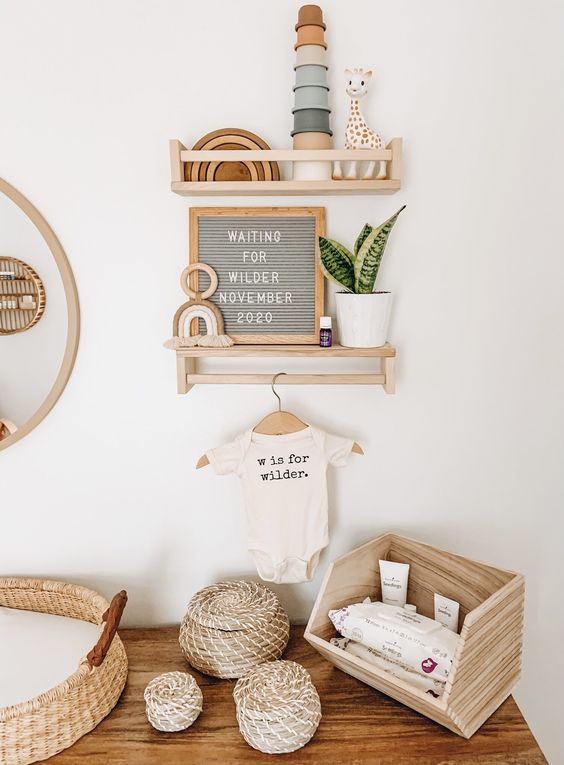 What To Put On Nursery Shelves