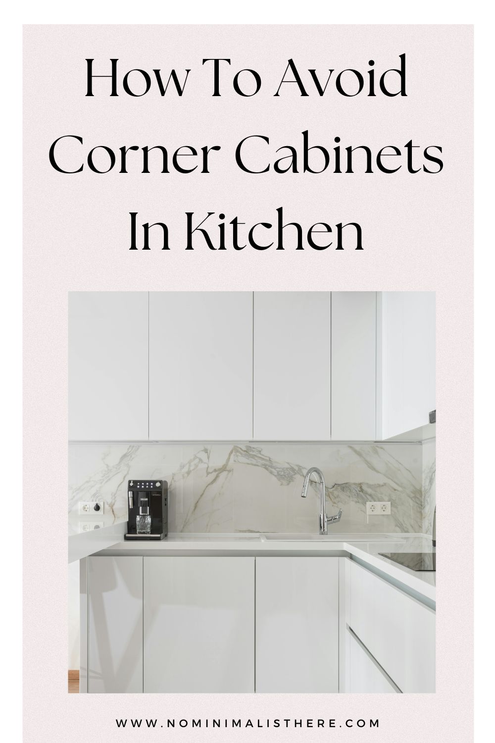 pinterest image about How To Avoid Corner Cabinets In Kitchen