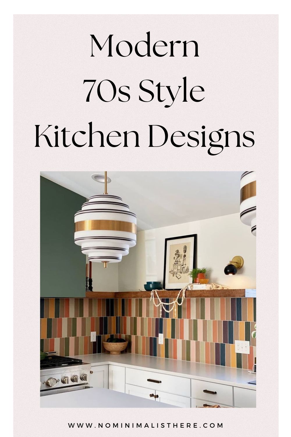 pinterest image about Modern 70s Style Kitchen Designs